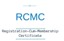 RCMC Certificate